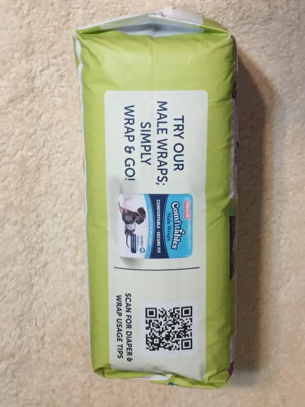 NWT Hartz Comfitables Male & Female Dog Diapers, Large 18